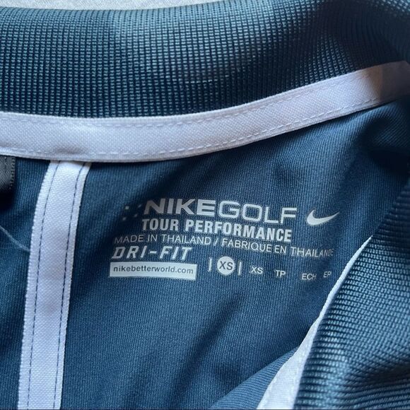 Nike golf XS sleeveless polo shirt teal lapel collar dri-fit looks new - Picture 4 of 7